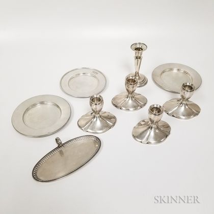 Nine Pieces of Sterling Silver Tableware