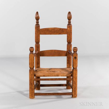 Early Maple Slat-back Child's Chair