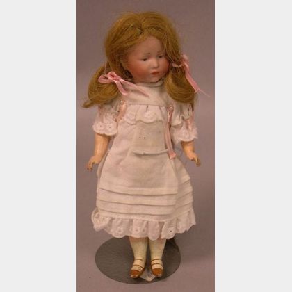 K*R 101 Pouty Bisque Head Character Doll