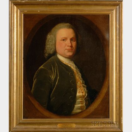 Attributed to Henry Benbridge (American, 1744-1812) Portrait of James McNutt Esquire of Virginia.