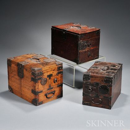 Three Portable Calligraphy Boxes
