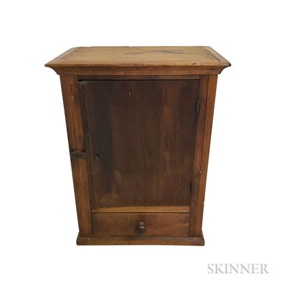 Country Pine One-drawer Floor Cupboard