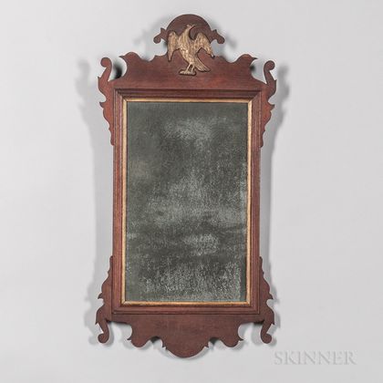 Scroll-frame Mirror with Eagle and Bird Heads