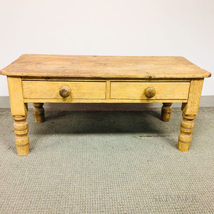 Continental Pine Two-drawer Low Table