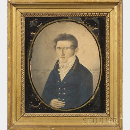 Possibly the Work of Joseph Partridge (American, 1792-1833) Portrait of William Myrik.