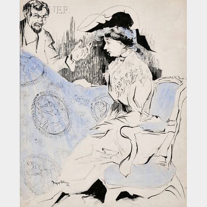 Jacques Villon (French, 1875-1963) La toile de Jouy, vous ne pouvez pas trouver mieux pour votre chambre a coucher