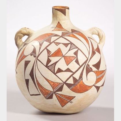 Southwest Painted Pottery Canteen