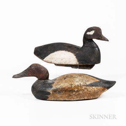 Two Painted Duck Decoys