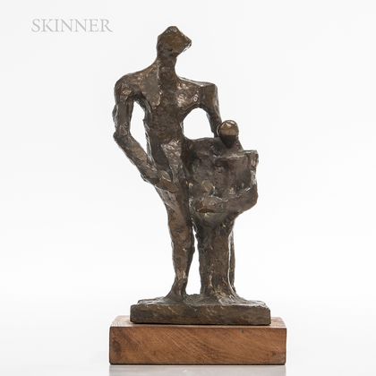 Attributed to Lippy (Israel Isaac) Lipshitz (South African, 1903-1980)) Bronze Figural Group