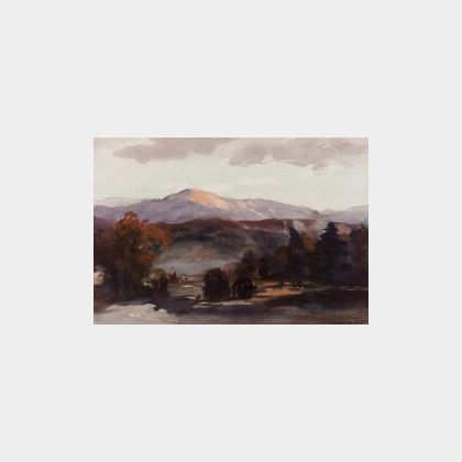 Vladimir Pavlosky (Russian/American, 1884-1944) Purple Mountains