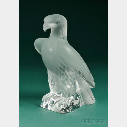 Lalique Glass Eagle Figure