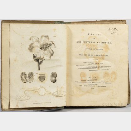 Davy, Sir Humphry (1778-1829) Elements of Agricultural Chemistry.