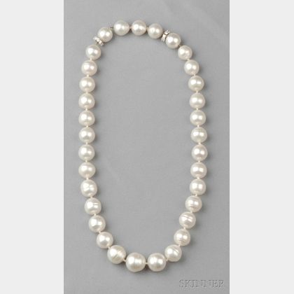 Semi-Baroque South Sea Pearl Necklace