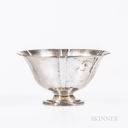 Arthur J. Stone (1847-1938) Sterling Silver Lobed Bowl