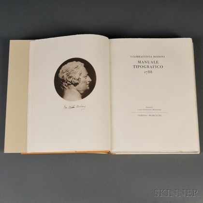 Bodoni, Giovanni Battista (1740-1813) Manuale Tipografico