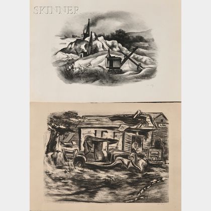 Two WPA Scenes: Nan Lurie (American, b. 1910),Ice House