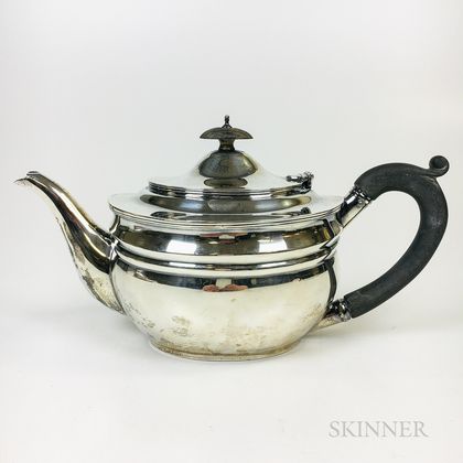 George V Sterling Silver Teapot