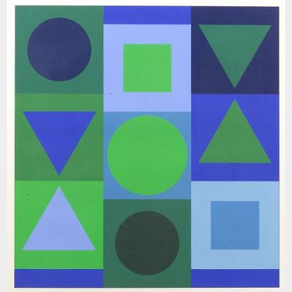 Victor Vasarely (French/Hungarian, 1908-1997) Affiche Avant la Lettre