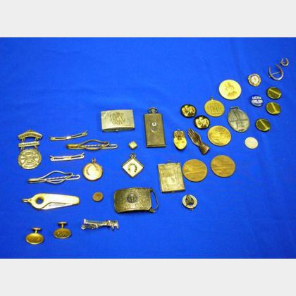 Group of Men's Fraternal and Miscellaneous Items