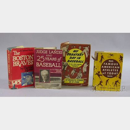Four Baseball and Sports Related Books