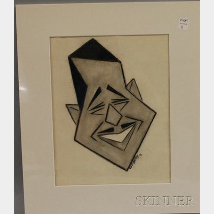 Calvin Bailey (b. 1915),Charcoal on Paper Portrait of Duke Ellington