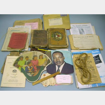 Lot of Black Odd Fellows and House of Ruth Ephemera and Related Collectibles