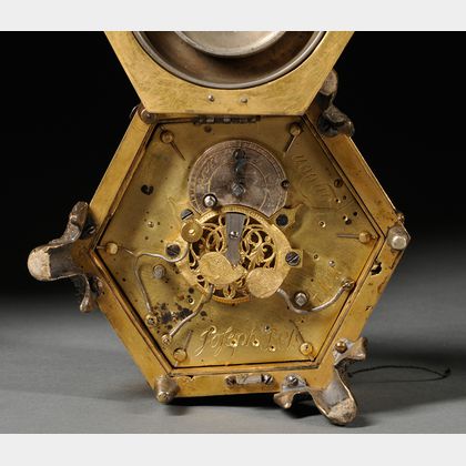 Brass Grande Sonnerie Table Clock by Joseph Rose & Son