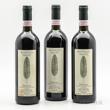 Bruno Rocca Barbaresco Rabaja 2001, 3 bottles 