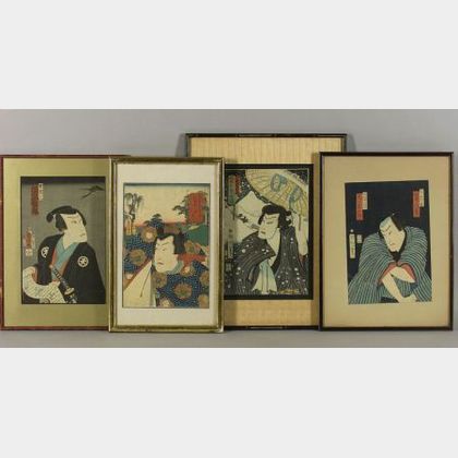 Four Prints of Japanese Actors