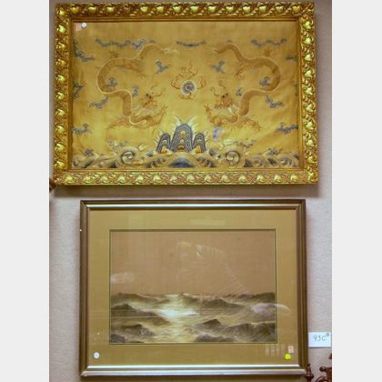 Two Framed Asian Textiles
