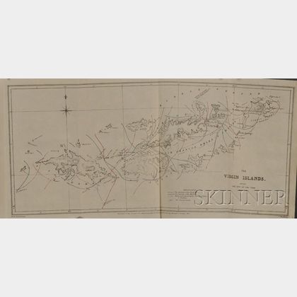 Four Engraved Maps of the Virgin Islands