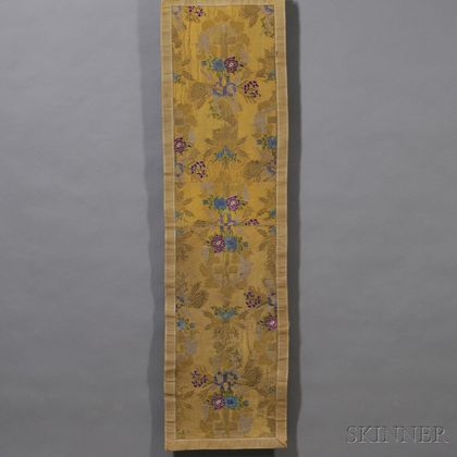 Russian Silk and Metallic Brocade Panel