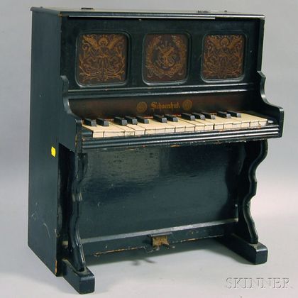 Schoenhut Black-painted Toy Piano