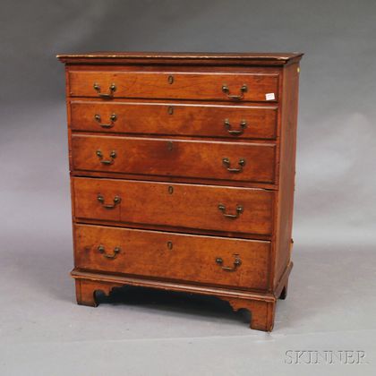 Chippendale Maple Two-drawer Blanket Chest