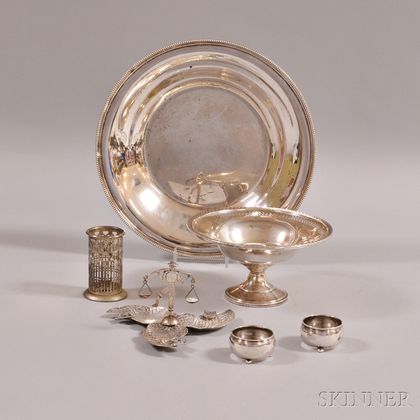 Group of Assorted Silver Tableware Items