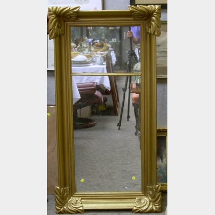 Gold-painted Empire Divided Mirror. 
