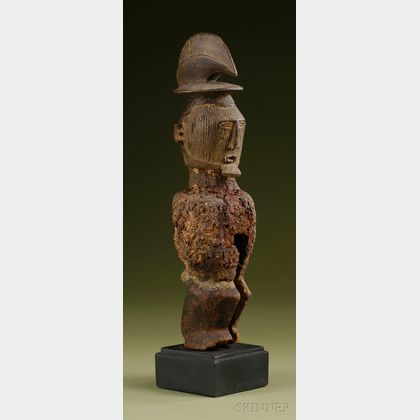 African Carved Wood Power Figure