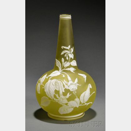 Cameo Glass Vase Attributed to Webb