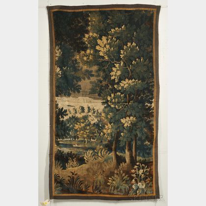 Flemish Verdure Tapestry Fragment
