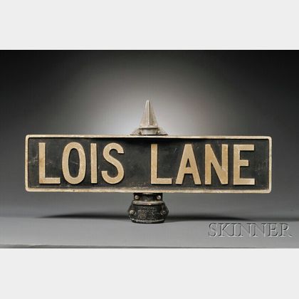 Art Deco Lois Lane Street Sign