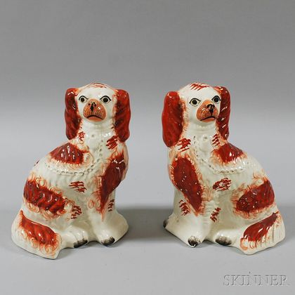 Large Pair of Staffordshire Spaniels