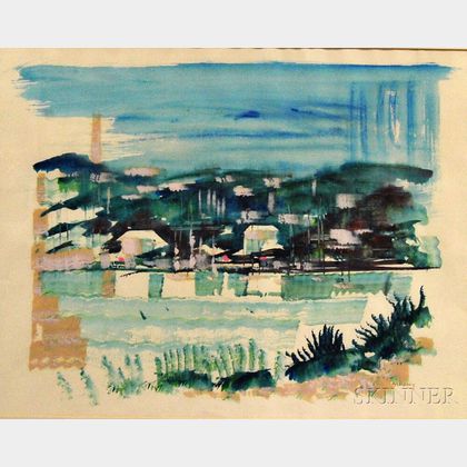 Alfred Birdsey (Bermudian, 1912-1996) Shoreline Landscape