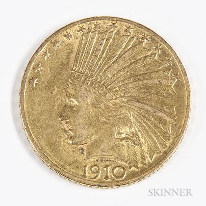 1910-D $10 Indian Head Gold Coin