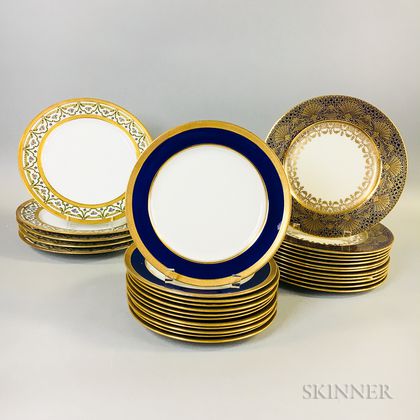 Twenty-nine Porcelain Plates