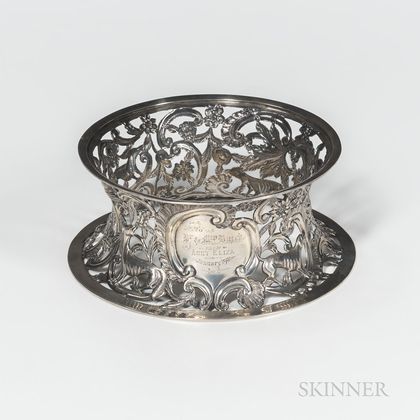 Victorian Irish Sterling Silver Dish Ring