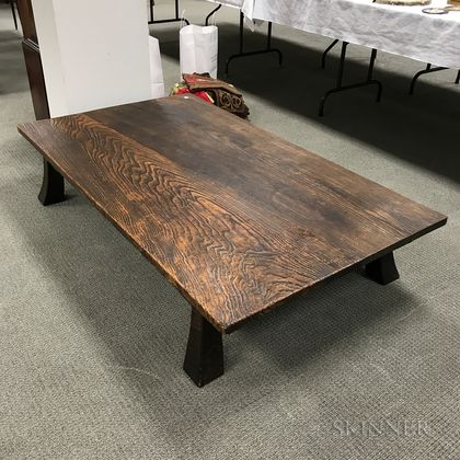 Modern Japanese Softwood Low Coffee Table