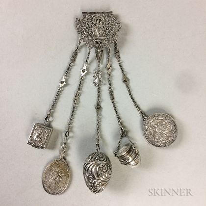 Continental Silver Chatelaine