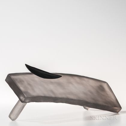Naomi Shioya Sleeping Table Art Glass Sculpture