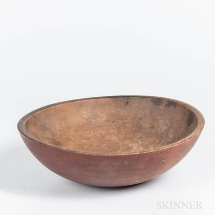 Turned and Red-stained Bowl