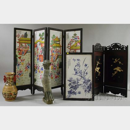 Five Assorted Asian and Decorative Items